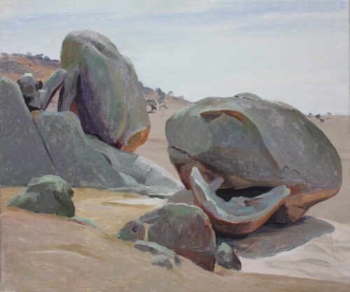 Rick Amor Rocks You Yangs, 1998 51 x61cm Oil on canvas $30000