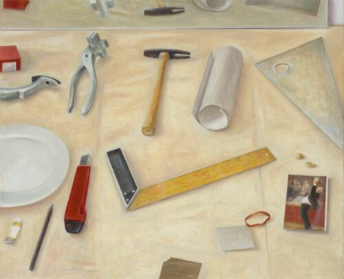 John Scurry Tools oil on linen 46x56cm f $5400