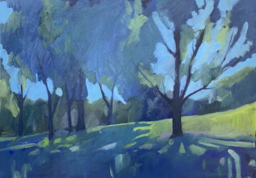 Lana Daubermann Plein air picnic spot 72x51cm $2100 uf