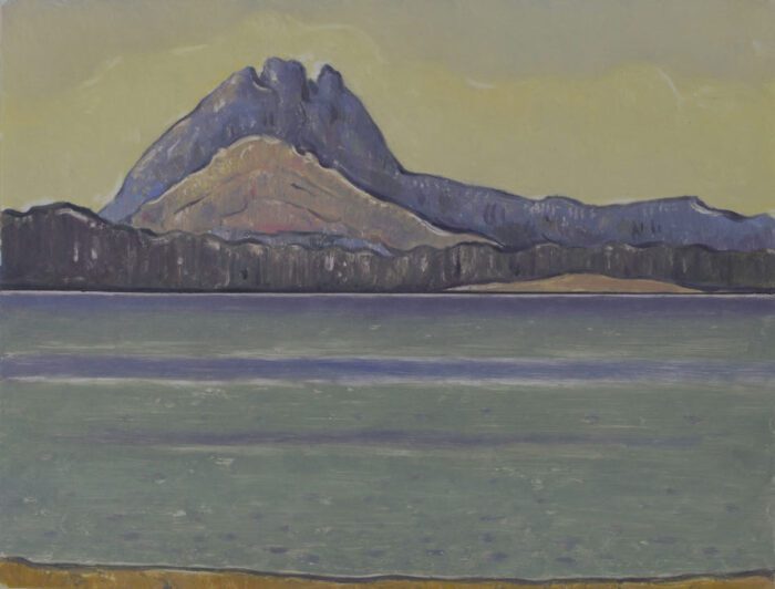 Wayne Viney Pale yellow sky, Mt Little Horn 2022 Monotype (copper) 25 x 32.5 $1,075 UF