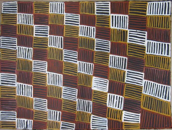 Dymphna Kerinauia Jilamara (5) ochres on paper 56 x 76cm $600