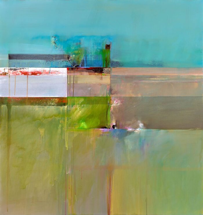 John Waller Division 97 x 91 oil on linen. 2022 $4,950