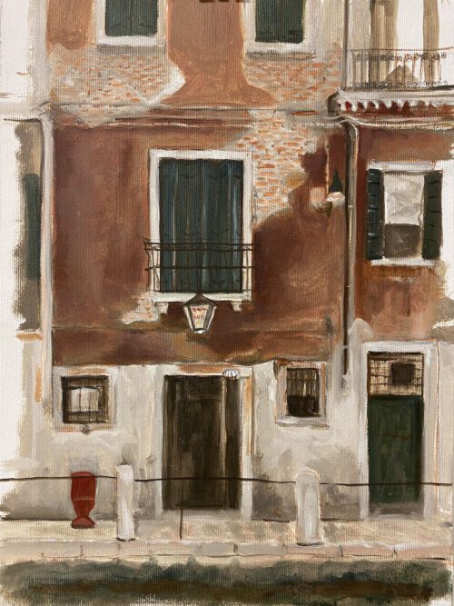 Soula Mantalvanos Locanda Montin Rio delle Eremite⁩ ⁨Venice 2022 oil on linen 21 x 30cm $1090 f