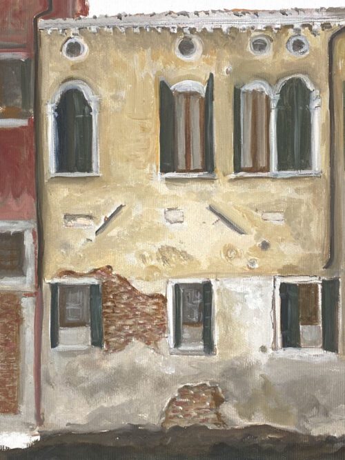 Soula Mantalvanos Rio della Misericordia Venice (2) 2022 oil on linen 21 x 30cm $1090 framed