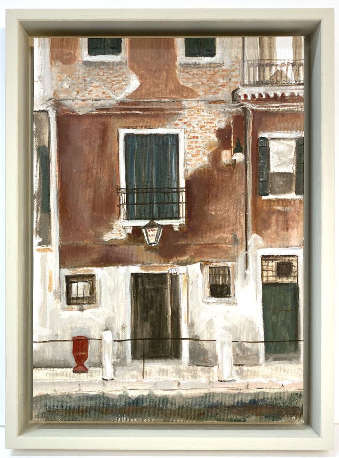 Soula Mantalvanos Locanda Montin Rio delle Eremite⁩ ⁨Venice 2022 oil on linen 30 x 21cm $1090 f