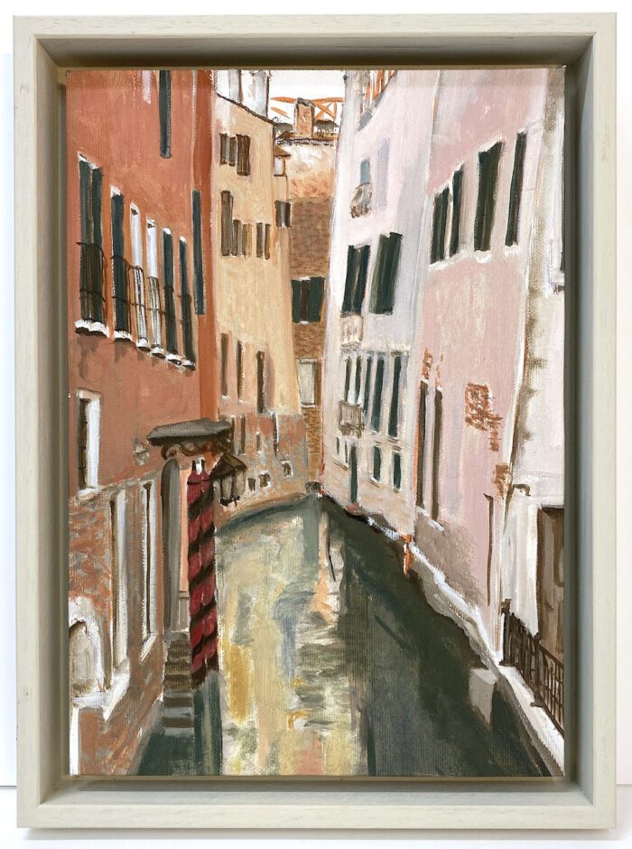 Soula Mantalvanos Rio della Veste Venezia 2022 oil on linen 30 x 21cm $1090 f