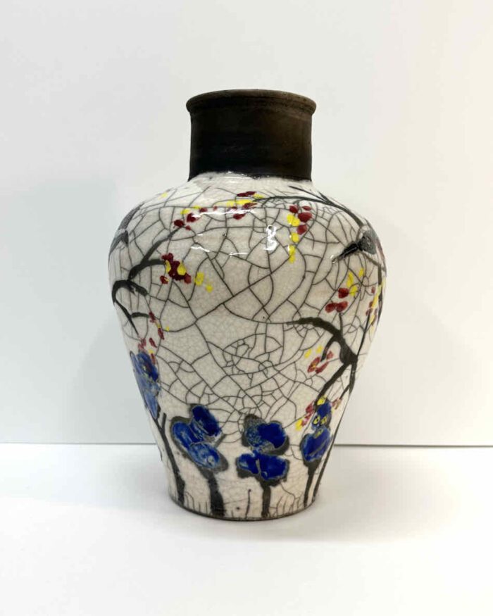 Philip Davey Whip Bird 34 x 24cm raku ceramic $2,200 -06