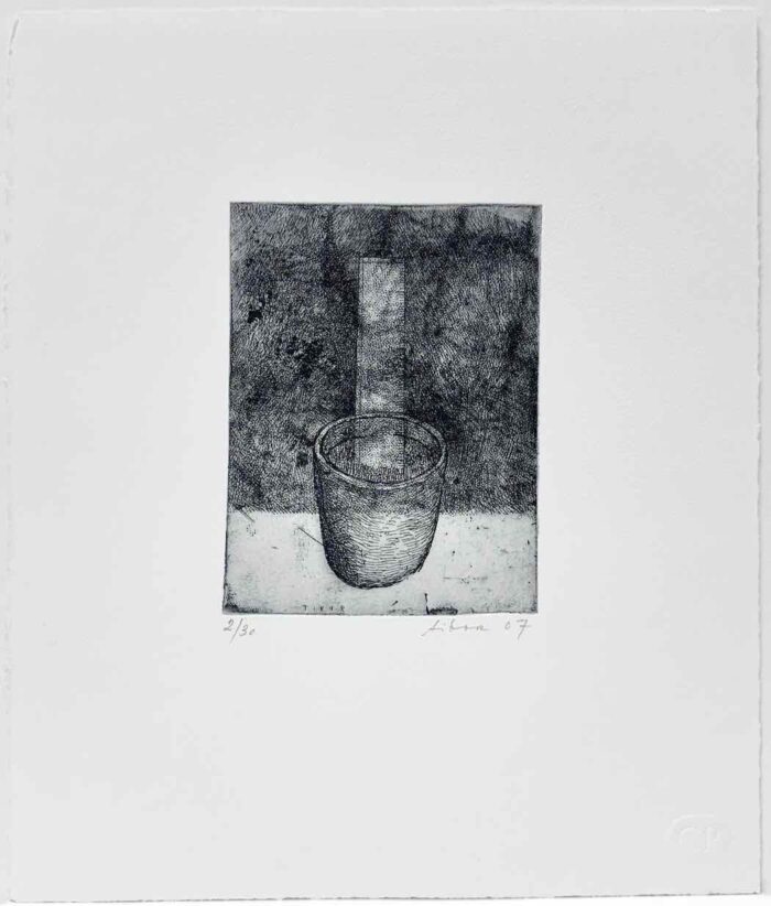 Jiri Tibor Novak The Gardener's Measure etching 14.5 x 11cm Edition of 30 $400