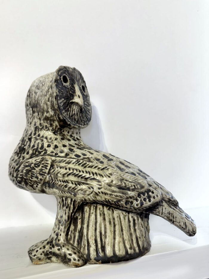 Philip Davey Owl 133 stoneware 23 x 23 x 13cm $1,650