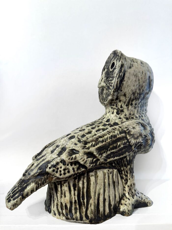 Philip Davey Owl 133 stoneware 23 x 23 x 13cm $1,650