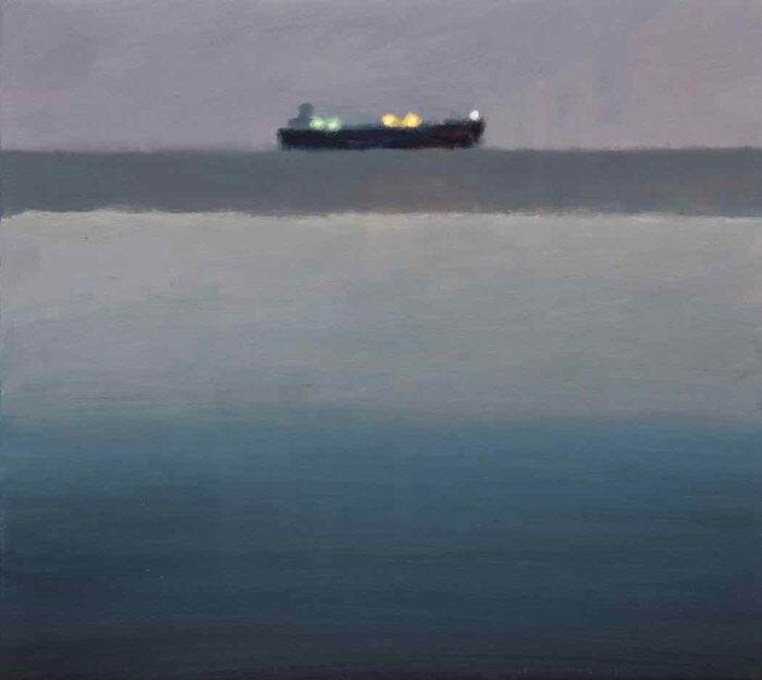 Jim Pavlidis Evening Seascape 45.5 x 50.5cm $3,200 f