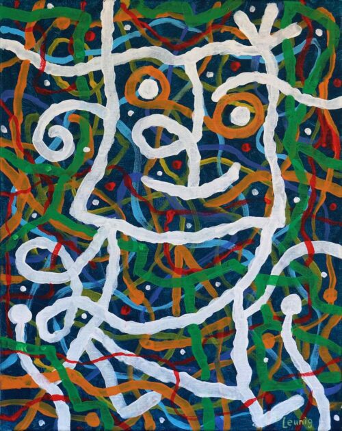 Michael Leunig Wild Spirit 2024 acrylic on canvas 51 x 40.5 $4,500 f