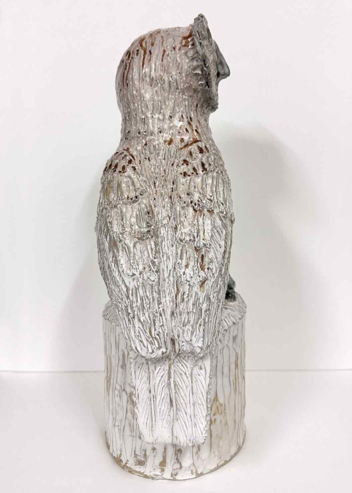 Philip Davey Owl 153 23(h) x 23(w) x 13(d)cm stoneware $1,650