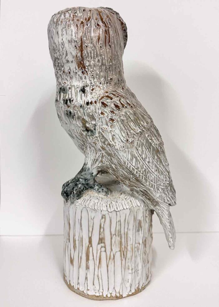 Philip Davey Owl 153 23(h) x 23(w) x 13(d)cm stoneware $1,650