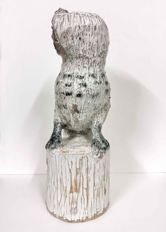 Philip Davey Owl 153 23(h) x 23(w) x 13(d)cm stoneware $1,650