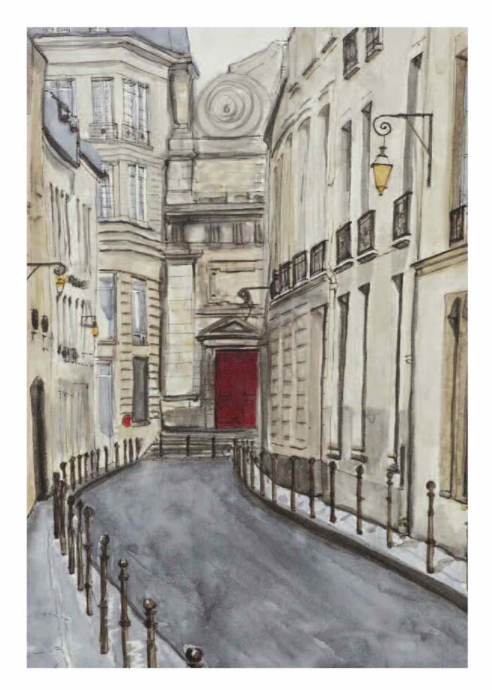 Queenscliff Gallery Greeting Card Paris by Soula Mantalvanos