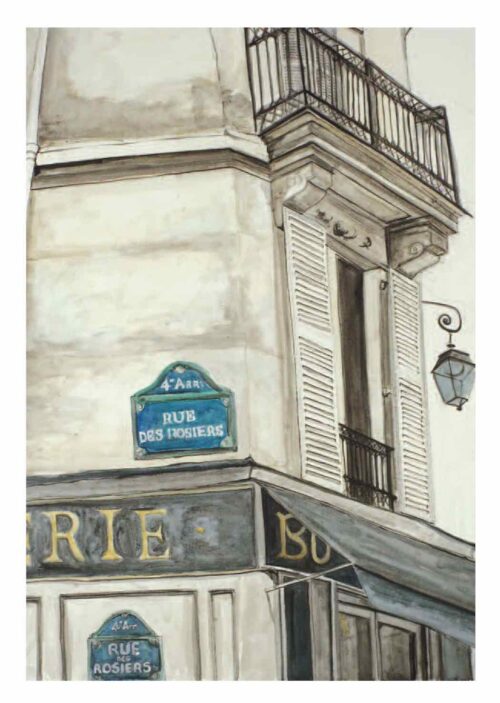 Queenscliff Gallery Greeting Card Paris by Soula Mantalvanos