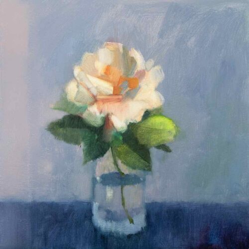 Lana Daubermann Sarlat Rose oil on plywood 25 x 25 cm $845 framed