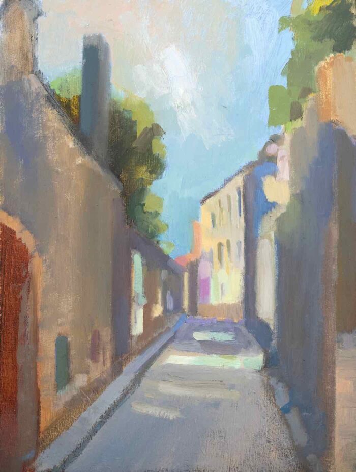 Lana Daubermann Sarlat oil on MDF 20 x 15 cm $595 framed