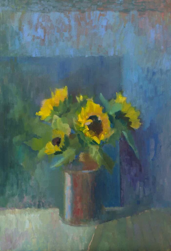 Lana Daubermann Sunflowers oil on linen 102 x 76 cm $2,100 framed