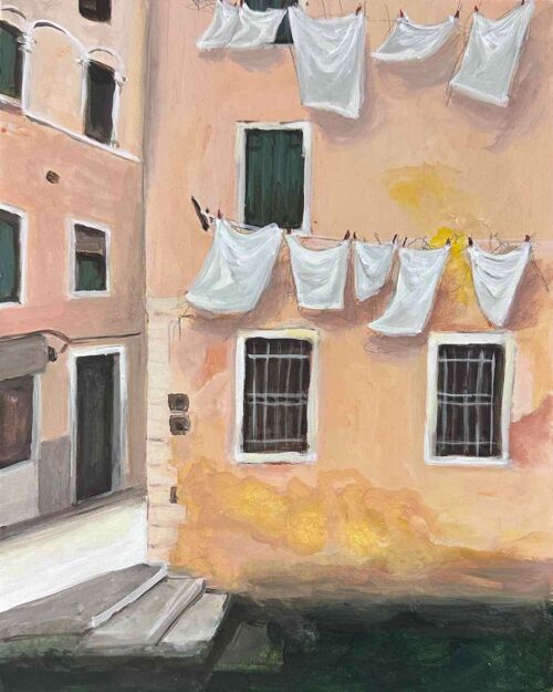 Soula Mantalvanos Rio del Megio (La Zucca) Calle dello Spezia Venezia Washing Day $890